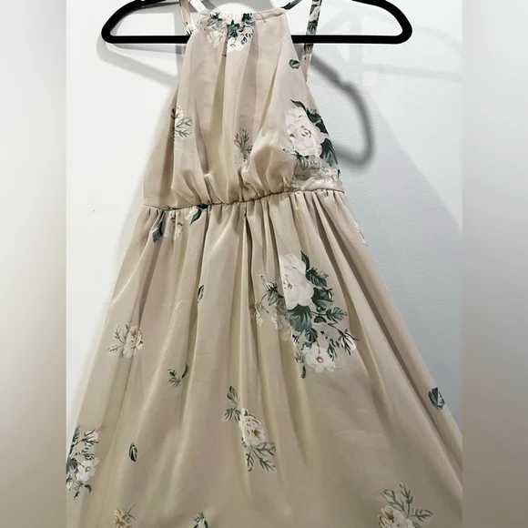 Show Me Your MuMu Amanda High Neck Sleeveless Floral Chiffon Maxi Dress size XS - Picture 5 of 10